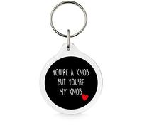 Funky Gifts Black You're A Knob But You're My Knob 40mm Keyring