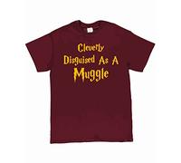 Funky Gifts Cleverly Disguised As A Muggle Adults T-Shirt (2 X-Large) Maroon