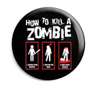 Funky Gifts How To Kill A Zombie 25mm Fridge Magnet