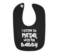 Funky Gifts I Listen to Metal With My Daddy Baby Bib