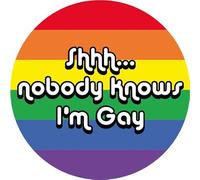 Funky Gifts Nobody Knows I'm Gay Vinyl Sticker