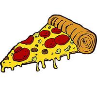 Funky Gifts Pizza Slice Vinyl Sticker