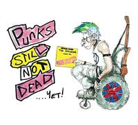 Funky Gifts Punks Not Dead Cartoon Vinyl Sticker