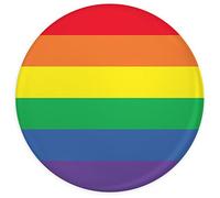 Funky Gifts Rainbow Flag 58mm Large Badge