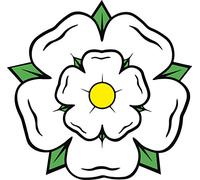 Funky Gifts Yorkshire White Rose Vinyl Sticker