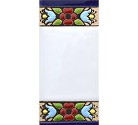 funky global Spanish, Hand painted polichrome ceramic tiles. letters and numbers handpainted using dry rope technique perfect to create signs,addresses and names. Design FLORES MINI (BLANKS)