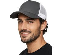 Funky Junque Trucker Hat Men & Women Baseball Cap Snapback Outdoor Five Panel Breathable Mesh Back Adjustable Fit, Charcoal/White, One size