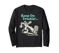 Funky Keep on Truckin' - Funky Groovy Retro Vibes Long Sleeve T-Shirt