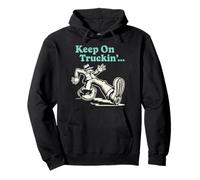 Funky Keep on Truckin' - Funky Groovy Retro Vibes Pullover Hoodie
