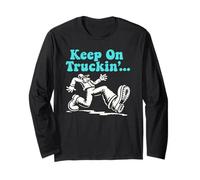 Funky Keep on Truckin' - Retro Vibes Long Sleeve T-Shirt