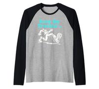 Funky Keep on Truckin' - Retro Vibes Raglan Baseball Tee
