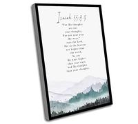 Funky Living Room Decor,For My Thoughts Are Not Your Thoughts Isaiah 55 8 9 Scripture Printable Minimalist Bible Verse Print Wall Art Farmhouse Nursery Baptism Gift,12x16 Inch UnFramed Wall Art