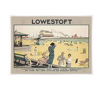 Funky Monkey House Vintage railway poster - A4 - Lowestoft