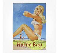 Funky Monkey House Vintage travel railway poster - A4 - Herne Bay On the Kent Coast