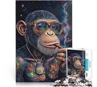 Funky Orangutanjigsaw 1000 pieces for adults Help the brain exercise addictive toys to cultivate patience Gifts Ideas 38x26cm