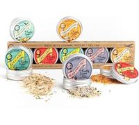 Funky Ouma All Purpose Spice BBQ Rub Gift Set - 5 Mini Gourmet Tins of 150g Gift Idea for Men, Natural South African Spices, Himalayan Braai Salt, Aromatic Rubs for BBQ