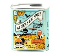 Funky Ouma BBQ Rub 185g in Recyclable Tin- South African All Purpose Seasoning for Men, Women, Dads & Foodies - Natural Flavored Braai Salt, Spice and Herbs - Gifts for Him, Kitchen Home Essentials