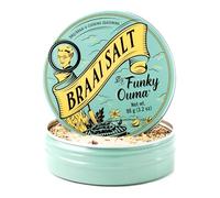 Funky Ouma Braai Salt 90g- South African BBQ Rub & Seasoning for Men, Gourmet Flavoured Salt & Mixed Herbs for Steak, Popcorn & More, Food Gift for Dad, Him & New Home
