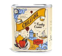 Funky Ouma Chilli Oil 250ml - Premium Cold Pressed Canolo and Virgin Oil for BBQ, Braai & Everyday Cooking | Great Foodie Gift for Men | Kitchen Essential with Stylish Tin