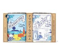 Funky Ouma Ocean Fresh Gift Set 485g | Premium Seasonings & Flavoured Salt | Proudly South African | Barbeques, Braais & other dishes | Natural Ingredients | Beautiful Packaging | Great Foodie Gift