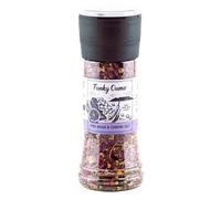 Funky Ouma Sea Salt Spice Grinder, Infused Red Wine with Mixed Herbs - Braai Salt 310g, All Purpose Seasoning for Men, Women & Foodies - Natural for BBQ Accessories, Kitchen Gifts, Home Essentials