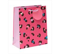Funky Pink Leopard Themed Medium Gift Bag with Tag Gift Wrapping Essentials 689198