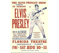 Funky Print elvis presley Retro Vintage Rock Concert Gig Poster Wall Art (A2 420 x 594mm)