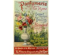 Funky Print French Perfume Shop Advert 1900 Art Nouveau Poster (A3 297 x 420mm)