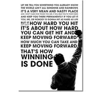 Funky Print Rocky Balboa Sylvester Stallone A3 Unframed Motivation Quote Poster Sport Boxing Photo Inspiration Winner Picture (A4 210 x 297mm)