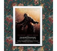 Funky Print Shawshank Redemption Classic Movie Poster (A3 Framed - White Frame)