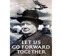 Funky Print WAR CHURCHILL WINSTON MILITARY VICTORY UK BRITAIN WW2 POSTER | (A1 594 x 841mm)