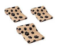 Funky Purple Monkey XLarge Pet Blankets x3 Dog Cat Soft Fleece 150cm X 100cm - Washable Soft Fleece Dog/Cat Throw Blanket - Paw Print Design - Bedding for a Puppy & Kitten Xlarge Blankets