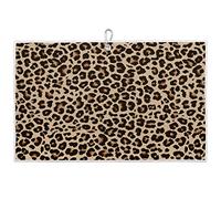 Funky Qiu Golf Towel Vintage African Leopard Cheetah Print,Golf Towel for Bag Quick Dry Microfiber Golf Accessories for Yoga,Gym,Workout,Fitness,15" x 24"