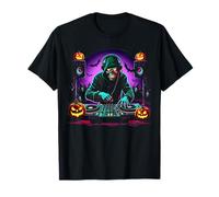 Funky Skeleton DJ Halloween PUMP KING of HALLOWEEN T-Shirt
