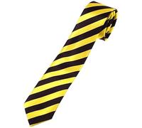 Funky Skinny Ties In Striped Design Inc Pink, Red, Blue Plus More (Yellow & Black)
