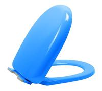 Funky Soft Close Toilet Seat, 40-44cm Adjustable Hinges, Quick Release, Top Fixing, PP Material, U Type - Yellow (Blue)