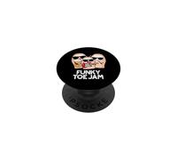 Funky Toe Jam Funny Music Pun PopSockets Adhesive PopGrip