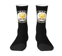 Funky Trainer Socks, Us Army O-4 Major O4 Maj Field Officer Ranks Iraq Combat Veteran, Office Sock Nonslip Athletic Socks for Climbing Trekking 40cm