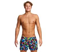 Funky Trunks Beat It Shorty Swim Shorts - Black/Multi - Extra Small