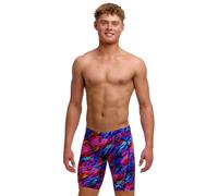Funky Trunks Boys Big Bang Swim Training Jammer - Blue/Pink - Waist Size 26