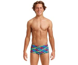 Funky Trunks Boys Car Stacker Sidewinder Swim Trunks - Waist Size 24