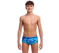Funky Trunks Boys Pace Racer Sidewinder Swim Trunks - Blue - Waist Size 26