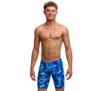 Funky Trunks Boys Storm Chaser Swim Training Jammer - Blue - Waist Size 28