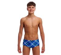 Funky Trunks Boys Under Over Sidewinder Swim Trunks - Blue - Waist Size 26