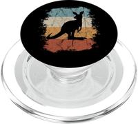 Funky Vintage Marsupial Retro Kangaroo Silhouette PopSockets PopGrip for MagSafe