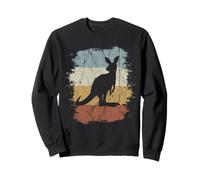 Funky Vintage Marsupial Retro Kangaroo Silhouette Sweatshirt