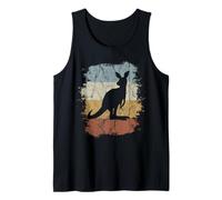 Funky Vintage Marsupial Retro Kangaroo Silhouette Tank Top