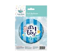Funky Whale It's A Boy Foil Balloon 36cm