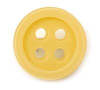Funky Yellow Acrylic 'Button' Brooch - 35mm Diameter