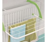 FunkyBuys® 2X Folding LIME GREEN Radiator Airer w/ 5 Adjustable Arms Drying Clothes - 3M